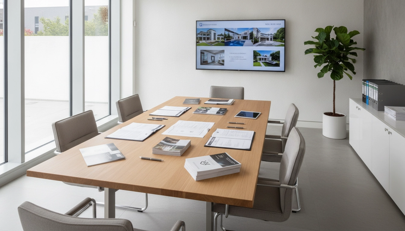 Conseiller immobilier examinant un dossier pour une aide au logement propriétaire accession sociale