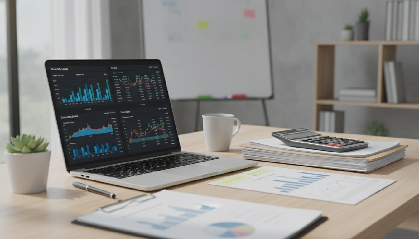 Une vue d'ensemble sur un bureau organisé pour mieux comprendre comment calculer le montant de sa prime d'activité.