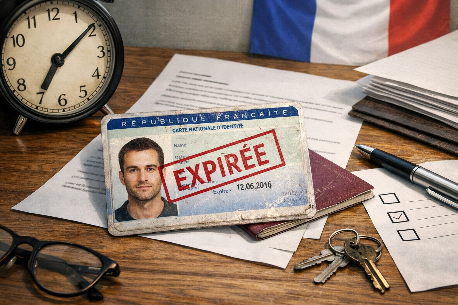 Documents nécessaires pour le renouvellement d'une carte d'identité périmée depuis plus de 5 ans : ancienne carte, justificatif de domicile, photo et pièce d'identité secondaire