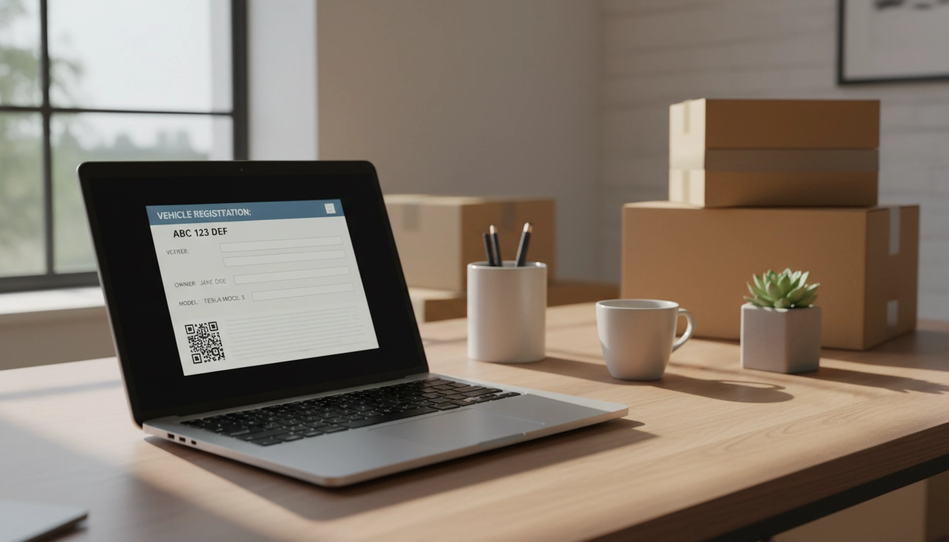 Organisation administrative pour le changement d'adresse carte grise véhicule en leasing.