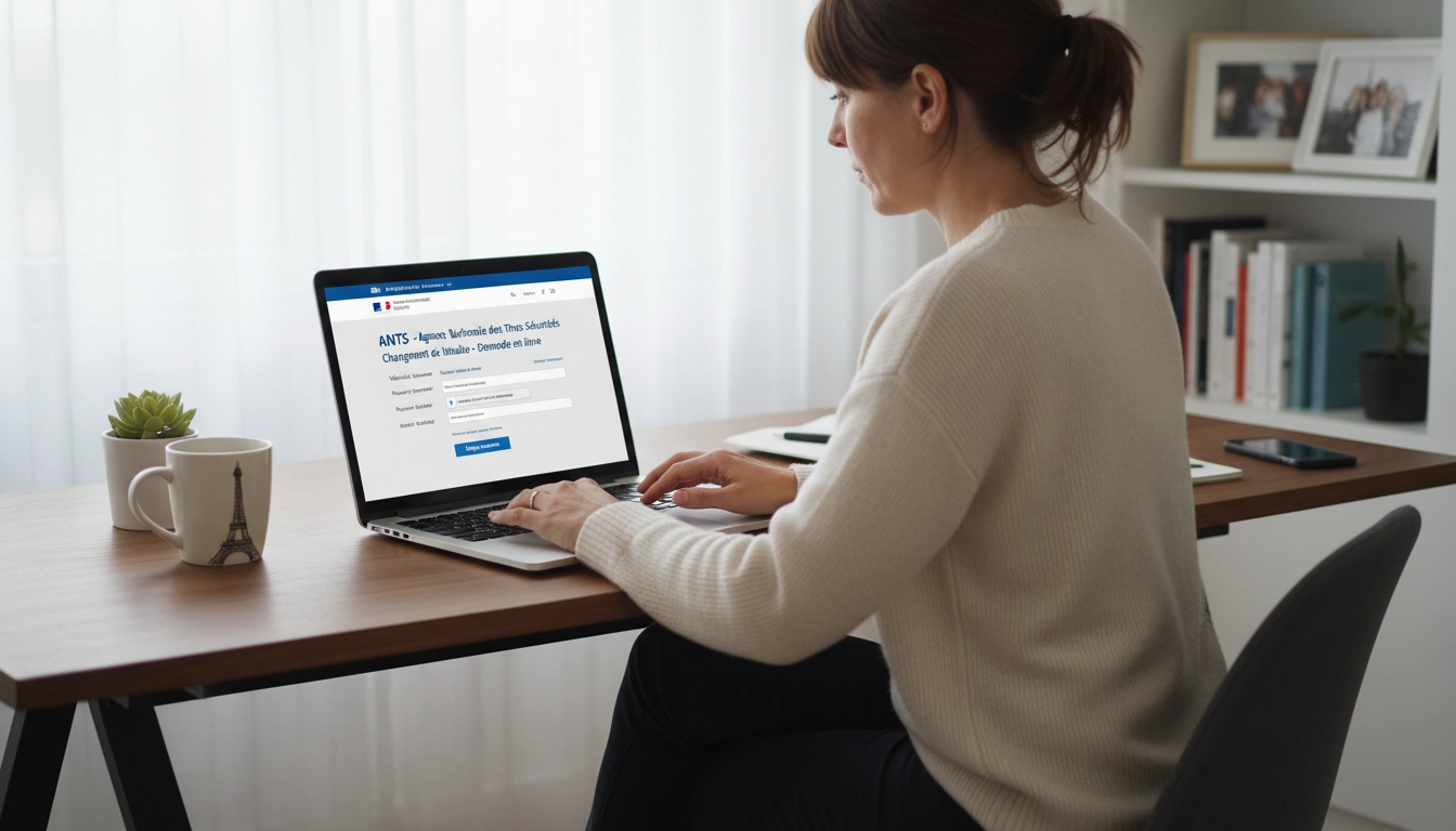 Démarche en ligne sur l'ANTS pour réaliser un changement de titulaire de carte grise