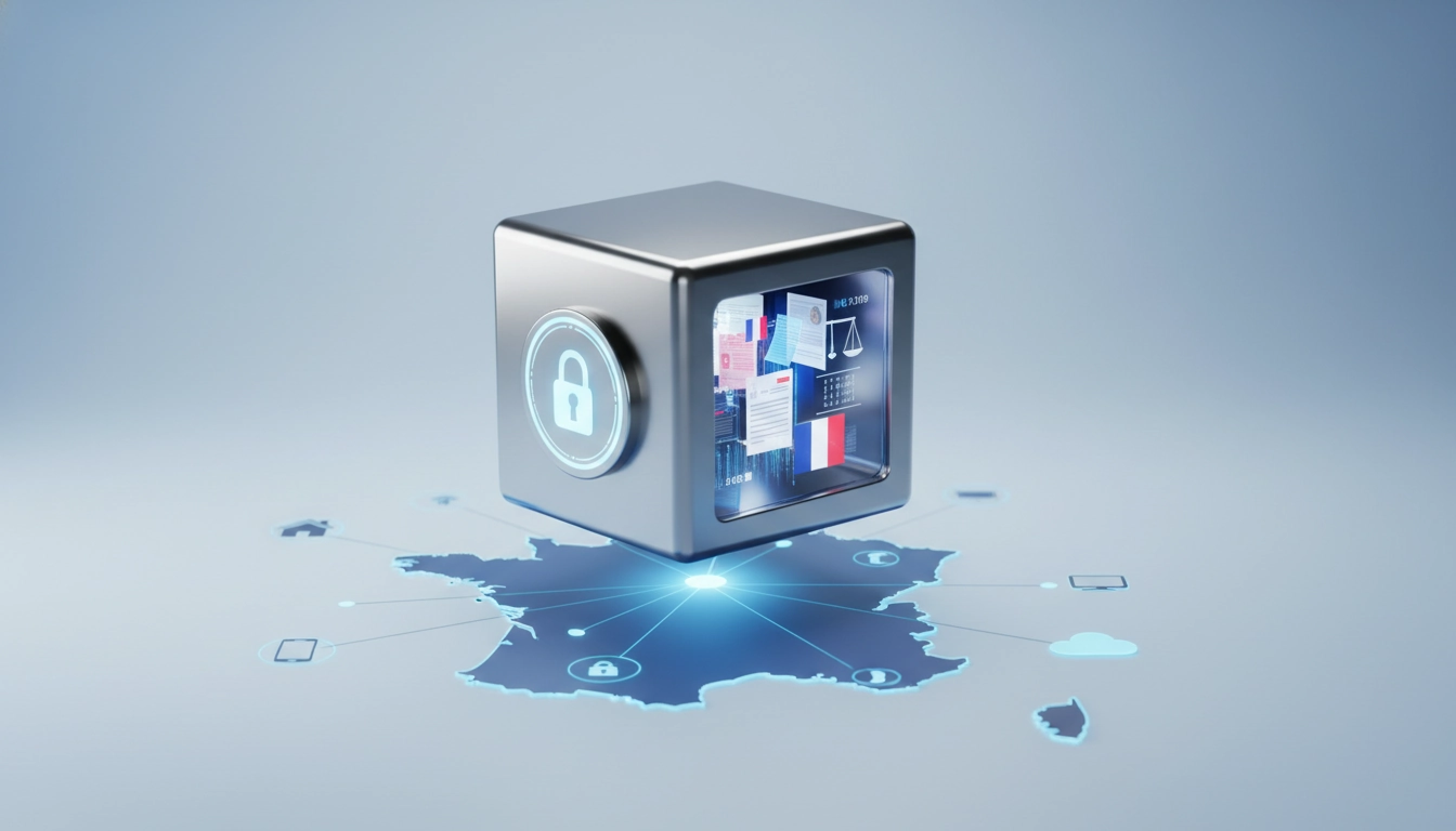 Interface sécurisée d'un coffre-fort numérique protégeant des documents confidentiels