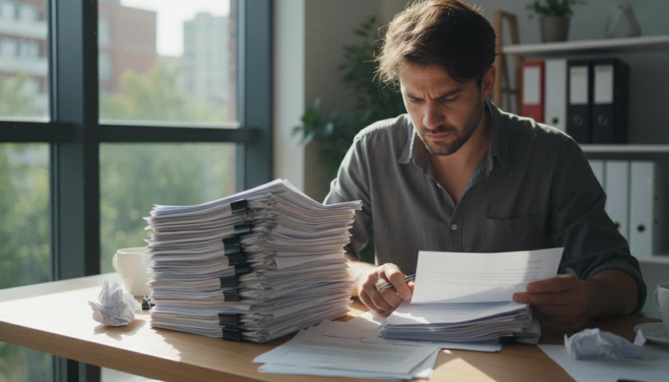 Personne vérifiant les conditions pour saisir le médiateur administratif avec ses documents