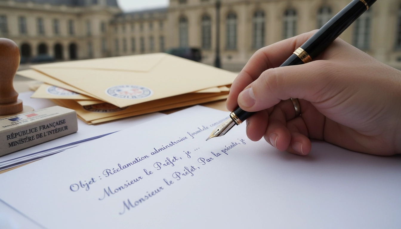 Rédaction d'une lettre de réclamation pour une contestation administrative en France