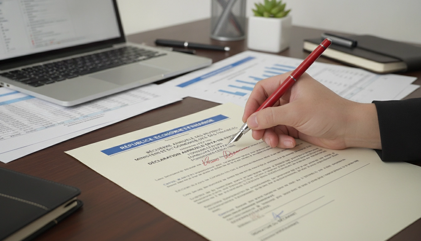Signature d'un dossier de réclamation pour contester montant taxe foncière erreur administration