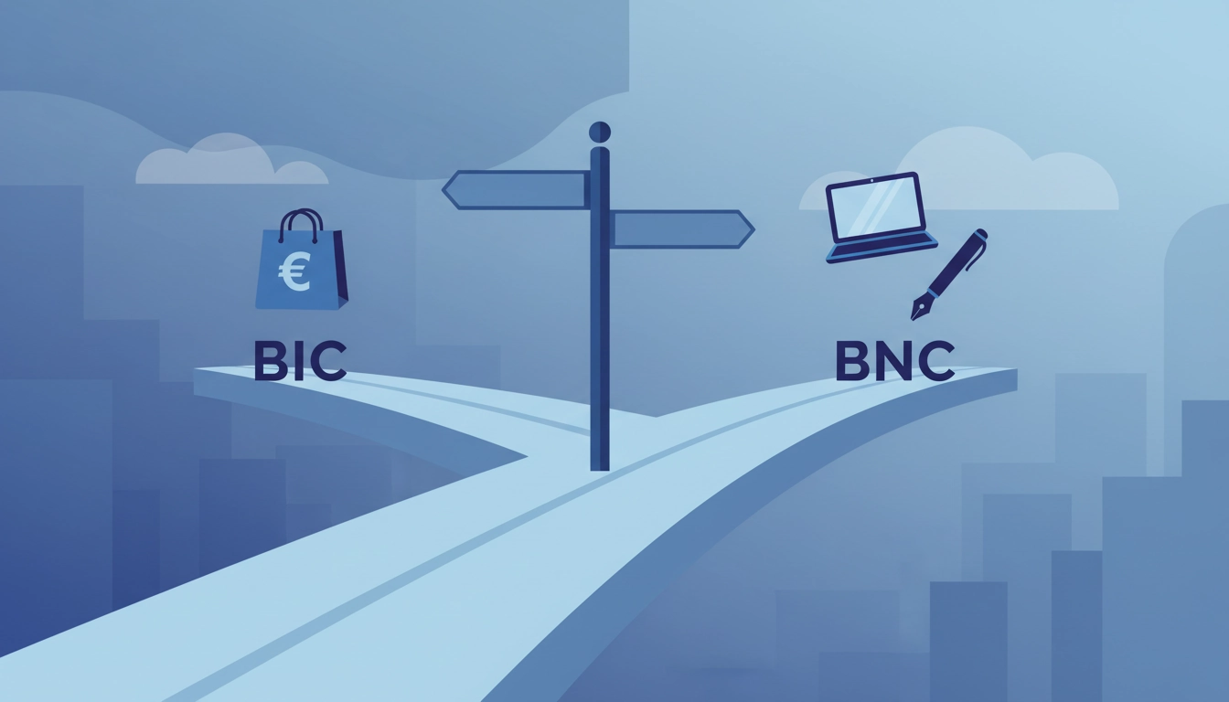 Illustration de la différence entre BIC et BNC pour les cotisations sociales des micro-entrepreneurs