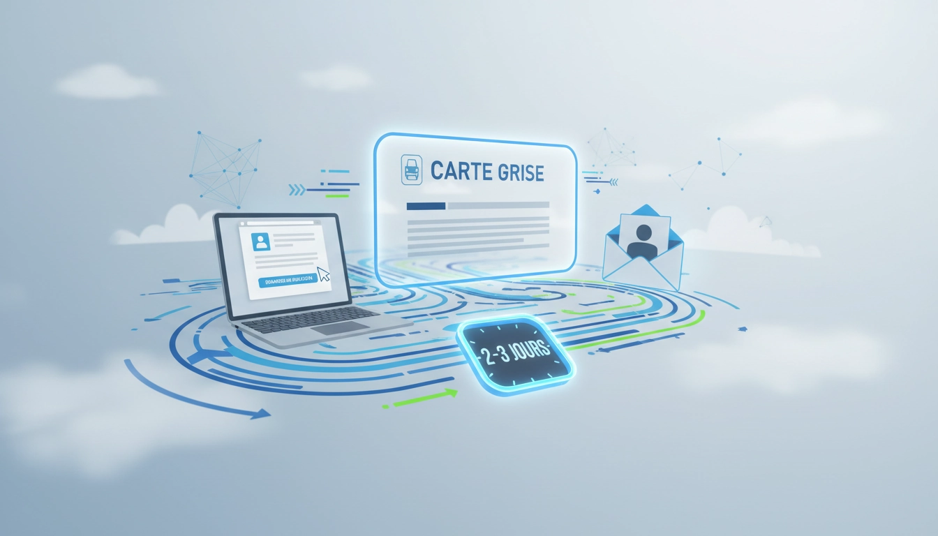 Formulaire de demande de duplicata de carte grise en ligne avec délai obtention carte grise en ligne