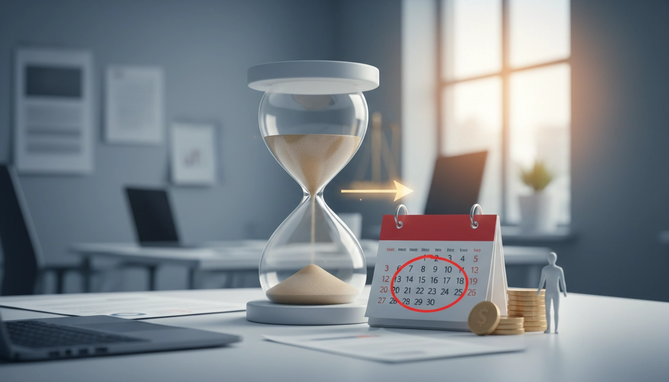Chronologie visuelle du délai versement indemnités journalières maladie de la déclaration jusqu'au paiement
