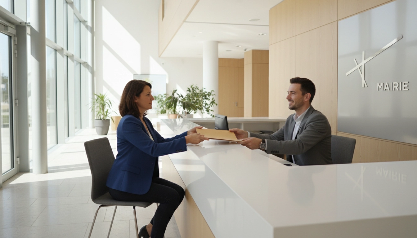 Dépôt d'un dossier de renouvellement de titre d'identité en mairie