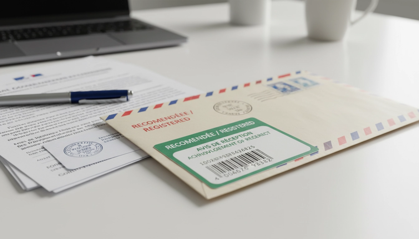 Envoi d'une lettre de réclamation en recommandé avec accusé de réception à une administration