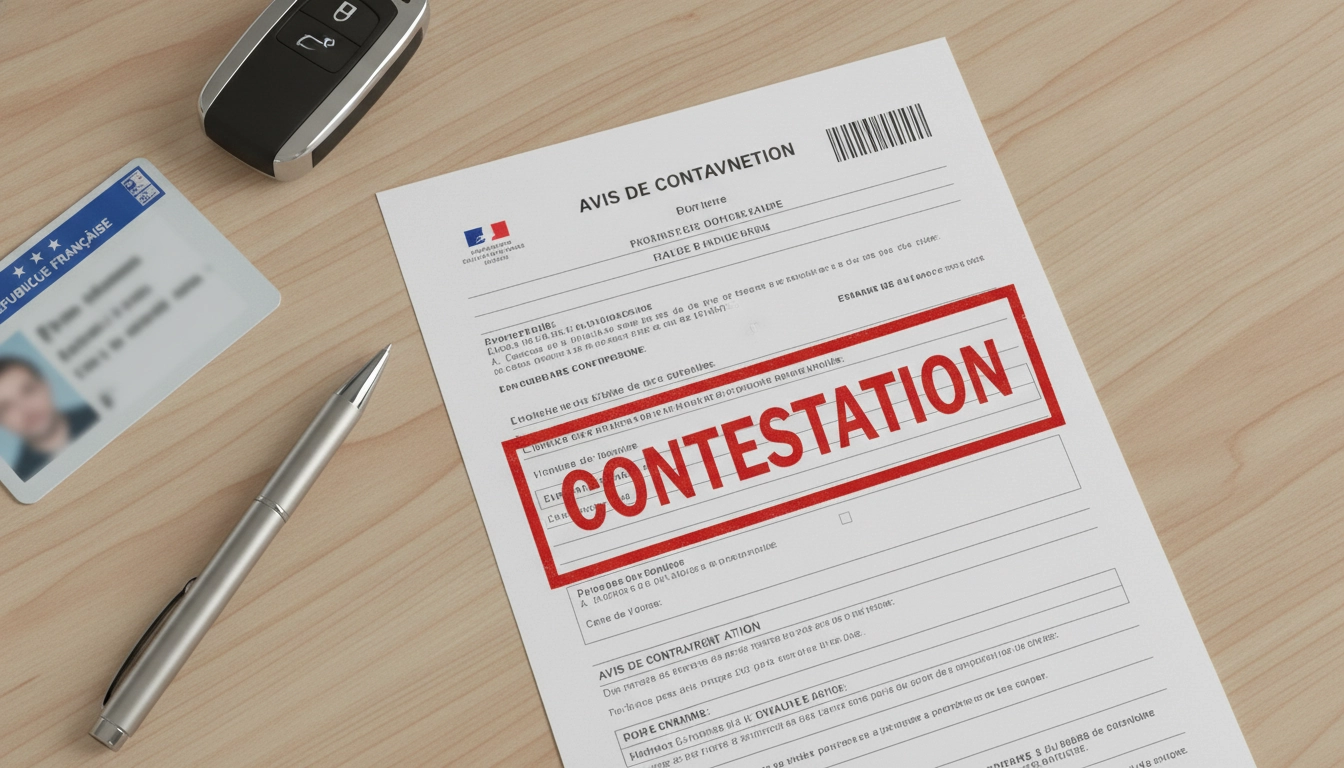 Dossier de contestation et désignation d'un autre conducteur pour éviter la perte de points sur le permis.