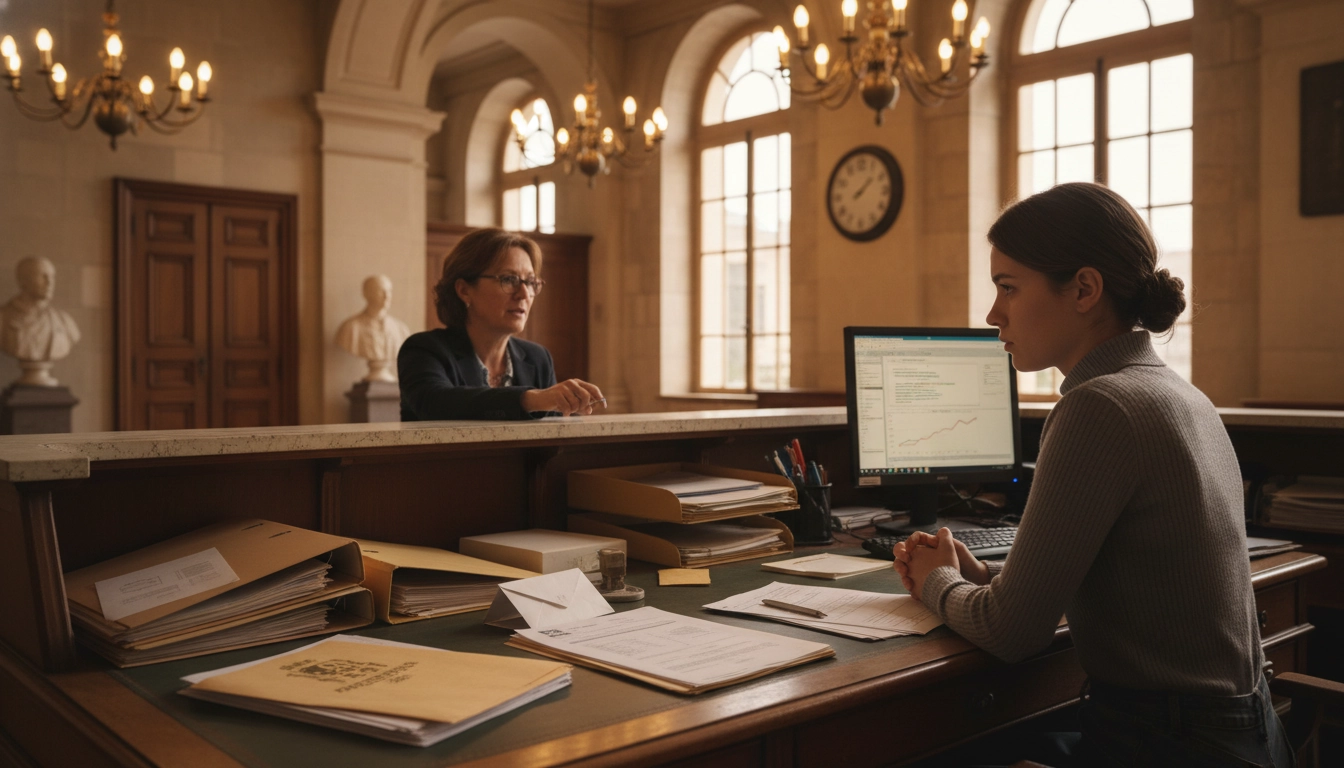 Demande de passeport biométrique en mairie lors d'un rendez-vous administratif