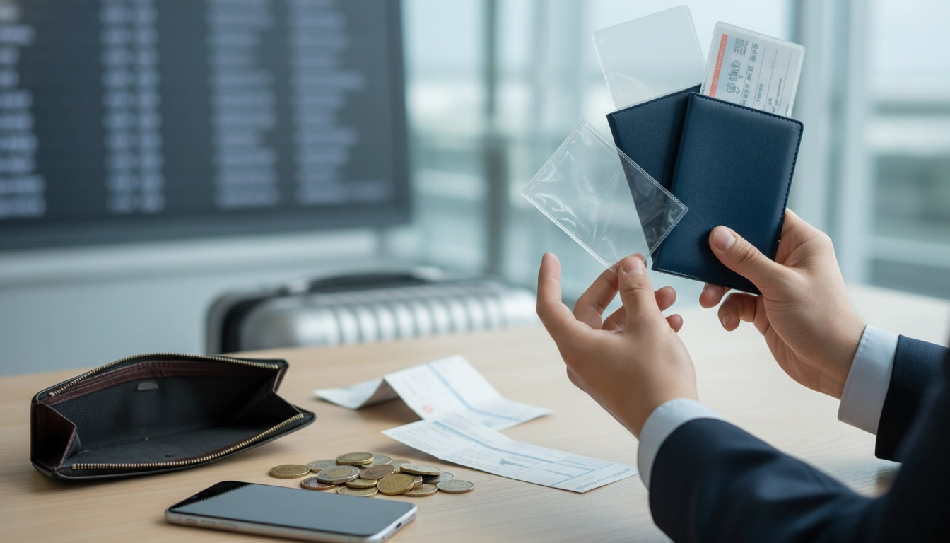 Personne réalisant des démarches administratives pour le renouvellement de sa carte d'identité et de son passeport perdus