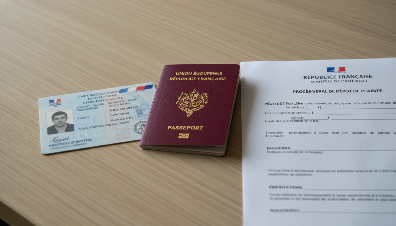 Démarches officielles après la perte de papiers : carte d'identité et passeport français avec déclaration de perte