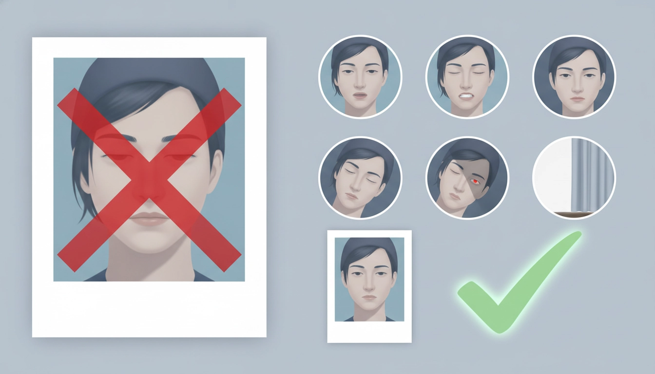 Exemple de photo d'identité refusée pour passeport biométrique raisons et conseils de conformité