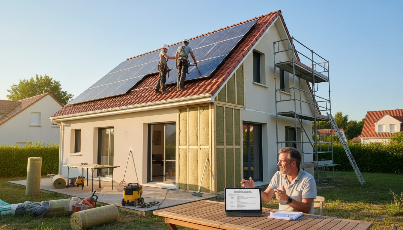 Travaux de rénovation énergétique éligibles au crédit d'impôt dans une maison française