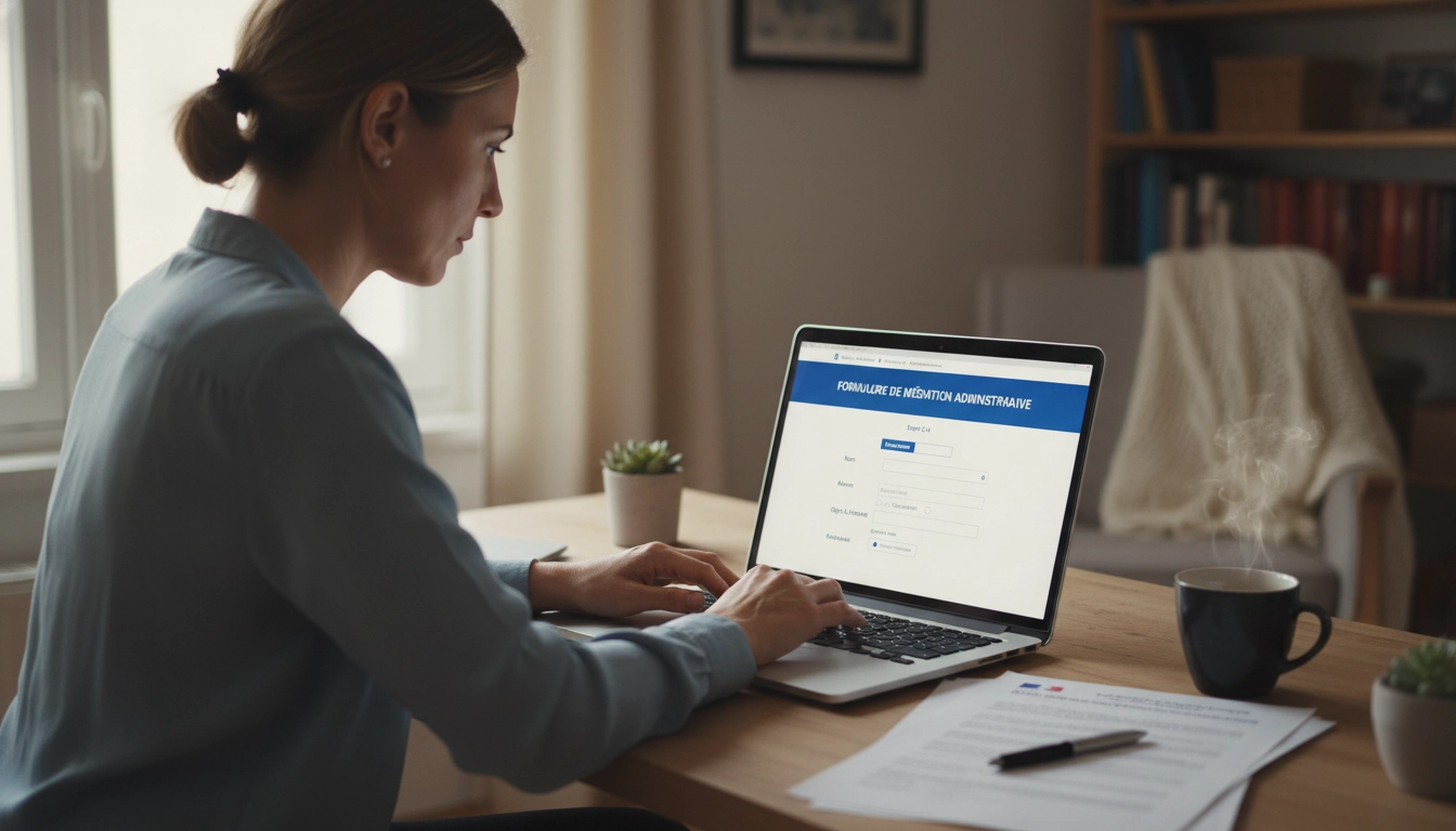 Guide illustré sur comment saisir le médiateur administratif en ligne depuis un ordinateur personnel